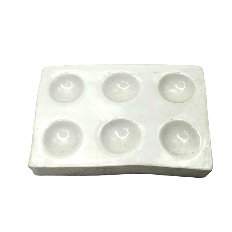 Phòng thí nghiệm sử dụng tấm phản ứng màu trắng sứ sứ 6 lỗ